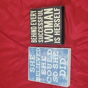 Motivational Wall / Desk Hangings  (2)